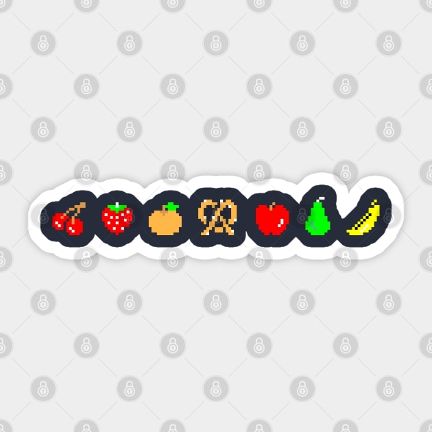 Ms. Pixel Fruit Sticker by GenXGrownUp